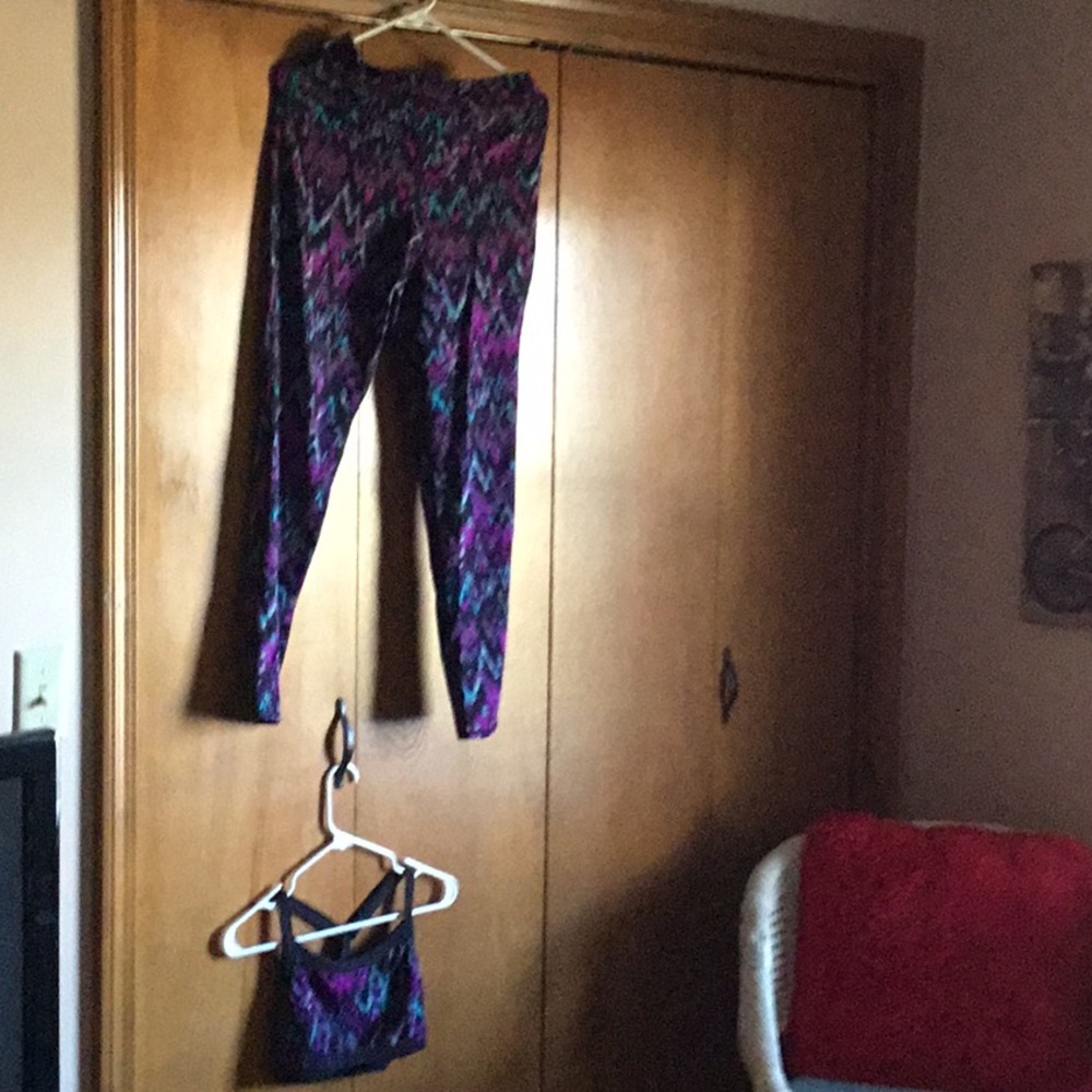 Two piece leggings and top set